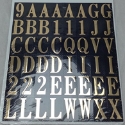 HILLMAN™ 842266 1 in Vinyl Gold Adhesive Letter and Number Pack