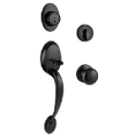 The Design House 778969 Coventry Entry Door Handle Set in Matte Black