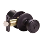 The Design House 779272 Tulip Keyed Entry Door Knob in Matte Black