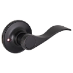 The Design House 778878 Springdale Decorative Door Handle in Matte Black