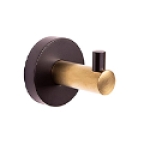 The Design House 582734-BGD Kelton Black & Gold Robe Hook