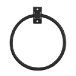 The Design House 544585 Millbridge Matte Black Towel Ring