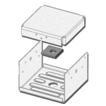 MiTek® PA66E-DP 6 x 6 in 5-1/2 in 5-1/2 in 2-Slide Post Anchor