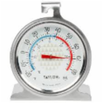 Taylor Precision 3507 -20 to 80 deg F +/-2 +/-3 +/-4 deg F Analog Refrigerator/Freezer Thermometer