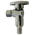 Mueller Industries B&K™ 190-832HC 1/2 in x 3/8 in F1807 Pex x Compression Brass Angle Lead-Free Stop Valve