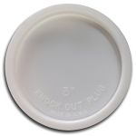 Jones Stephens Corp T33-001 1-1/2 in Polystyrene Disposable Knockout Test Cap