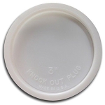 Jones Stephens Corp T33-002 2 in Polystyrene Disposable Knockout Test Cap