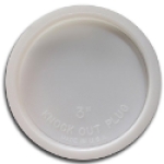 Jones Stephens Corp T33-003 3 in Polystyrene Disposable Knockout Test Cap