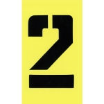 HILLMAN™ 847026 Coated Cardstock Yellow 2 in Letter and Number Stencil Set