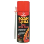 Red Devil® Foam & Fill® 0909 12 oz Can Yellow to Straw Aerosol Large Gap and Crack Filler