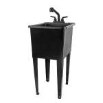 STZ 040US8001BLKBLK Narrow Black Utility Tub Kit