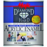 Yenkin-Majestic Majic Paints DIAMOND HARD 8-1501-1 1 gal Can Black Gloss Interior/Exterior Acrylic Enamel Paint