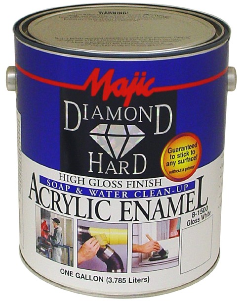 Yenkin-Majestic Majic Paints DIAMOND HARD 8-1502-1 1 gal Can Dark Brown Gloss Interior/Exterior Acrylic Enamel Paint