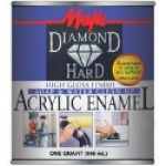 Yenkin-Majestic Majic Paints DIAMOND HARD 8-1502-2 1 qt Can Dark Brown Gloss Interior/Exterior Acrylic Enamel Paint