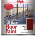 Yenkin-Majestic Majic Paints 8-0076-2 1 qt Pail Tile Red Oil Base Interior/Exterior Floor Paint