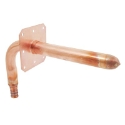 Viega PureFlow 44227 1/2 in x 1/2 in Crimp x Street FTG Copper 90 deg Stub-Out Elbow