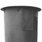 American Granby HSB1822 18 in x 22 in 22 gal With 1 Piece Slotted Poly Cover, Hardware and Adapt-A-Flex Hub Sump Basin