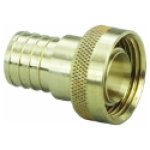 Viega PureFlow 46414 3/8 in x 1 in Crimp x Manabloc Brass Pex Insert Adapter