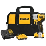 Stanley® Black+Decker® DeWALT® DCF801F2 XTREME 12V MAX* 1/4 in 12 VDC Brushless Cordless Impact Driver Kit