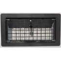 Vestal 500BL 8 x 16 in Black Oxide Black Manual Foundation Vent