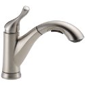 Delta Faucet Grant 16953-SS-DST 1.8 gpm 3/8 in Compression Pull-Out Single Handle Kitchen Faucet