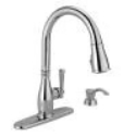 Delta Faucet Charmaine 19962Z-SD-DST 1.8 gpm 3/8 in Compression Pull-Out Single Handle Kitchen Faucet