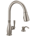 Delta Faucet Charmaine 19962Z-SSSD-DST 1.8 gpm 3/8 in Compression Pull-Out Single Handle Kitchen Faucet