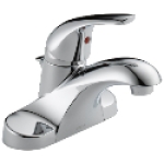 Delta Faucet Foundations B510LF-PPU-ECO 1.2 gpm 1 Handle Centerset Single Handle Bathroom Faucet