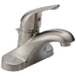 Delta Faucet Foundations B510LF-SSPPU-ECO 1.2 gpm 1 Handle Centerset Single Handle Bathroom Faucet