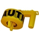 Stringliner 42020 100 ft Yellow CAUTION Barricade Tape Dispenser