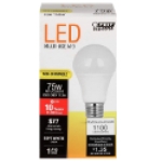 Feit Electric A1100/827/10KLED 120 V 11.2 W 1100 Lumens E26 Medium Soft White General Purpose LED Light Bulb