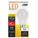 Feit Electric A1600/827/10KLED 120 V 15 W 1500 Lumens E26 Medium Soft White General Purpose LED Light Bulb