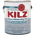 Masterchem Industries KILZ® 239041 1 gal White Liquid Basement and Masonry Spray Waterproofer