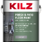 Masterchem Industries KILZ® L573711 1 gal Tin Gray Matte Porch and Patio Floor Enamel Paint