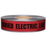 SWANSON® DETR21005 1000 ft 2 in Red Caution Buried Electric Line Below Detectable Safety Tape