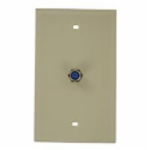 Leviton® 011-80781-00I Ivory High-Impact Plastic Box Mount Jack Telephone and Video Wallplate