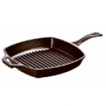 Lodge Cast Iron L8SGP3 Cast Iron Black Stove Top Griddles & Grill Pan