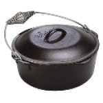 Lodge Cast Iron L12DO3 9 qt Cast Iron Bail Dutch Oven