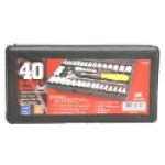 GreatNeck® PSO40 1/4 x 3/8 in 40-Piece Socket Set