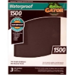 Ali Industries Gator® 4470 11 in x 9 in 1500 Grit Fine Silicone Carbide Waterproof Sanding Sheet