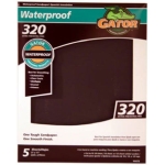 Ali Industries Gator® 4473 11 in x 9 in 320 Grit Very Fine Silicone Carbide Waterproof Sanding Sheet