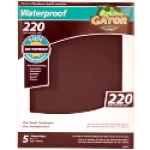 Ali Industries Gator® 4474 11 in x 9 in 220 Grit Extra Fine Silicone Carbide Waterproof Sanding Sheet