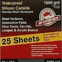 Ali Industries Gator® 3287 11 in x 9 in 1500 Grit Mirror Fine Silicon Carbide Waterproof Sanding Sheet