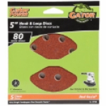 Ali Industries Gator® 3724 5 in 80 Grit Aluminum Oxide Hook and Loop Sanding Disc