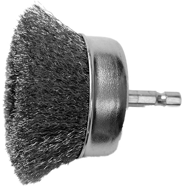 KDAR Hot Max Torches™ 22020 2-1/2 in Carbon Steel Crimped Wire Mounted Cup Brush