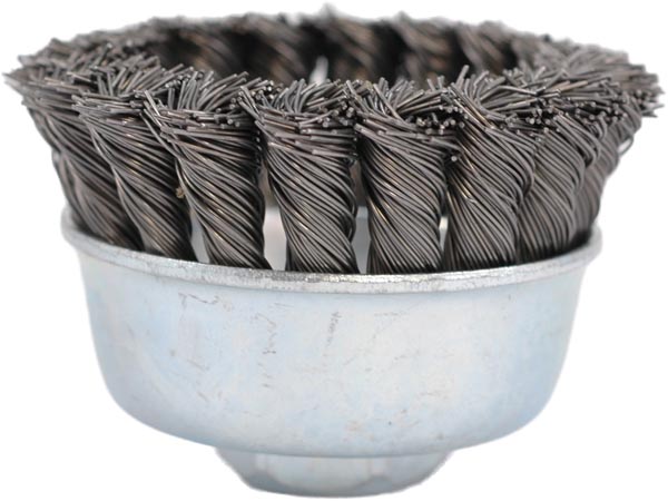 KDAR Hot Max Torches™ 22021 3 in Carbon Steel Coarse Wire Knotted Single Row Cup Brush