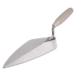 Goldblatt® G06975 10 in London Pattern Carbon Steel High Impact Economy Brick Trowel