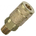 Plews-Edelmann® 13-125 1/4 x 1/4 in Tru-Flate x MNPT Tru-Flate Style Air Hose Coupler