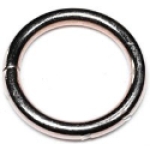 BARON 4-1-1/4 1-1/4 in ID Steel Round Ring