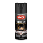 Sherwin Williams Krylon® HIGH HEAT K01618777 12 oz Aerosol Can Black Satin Metallic Spray Paint